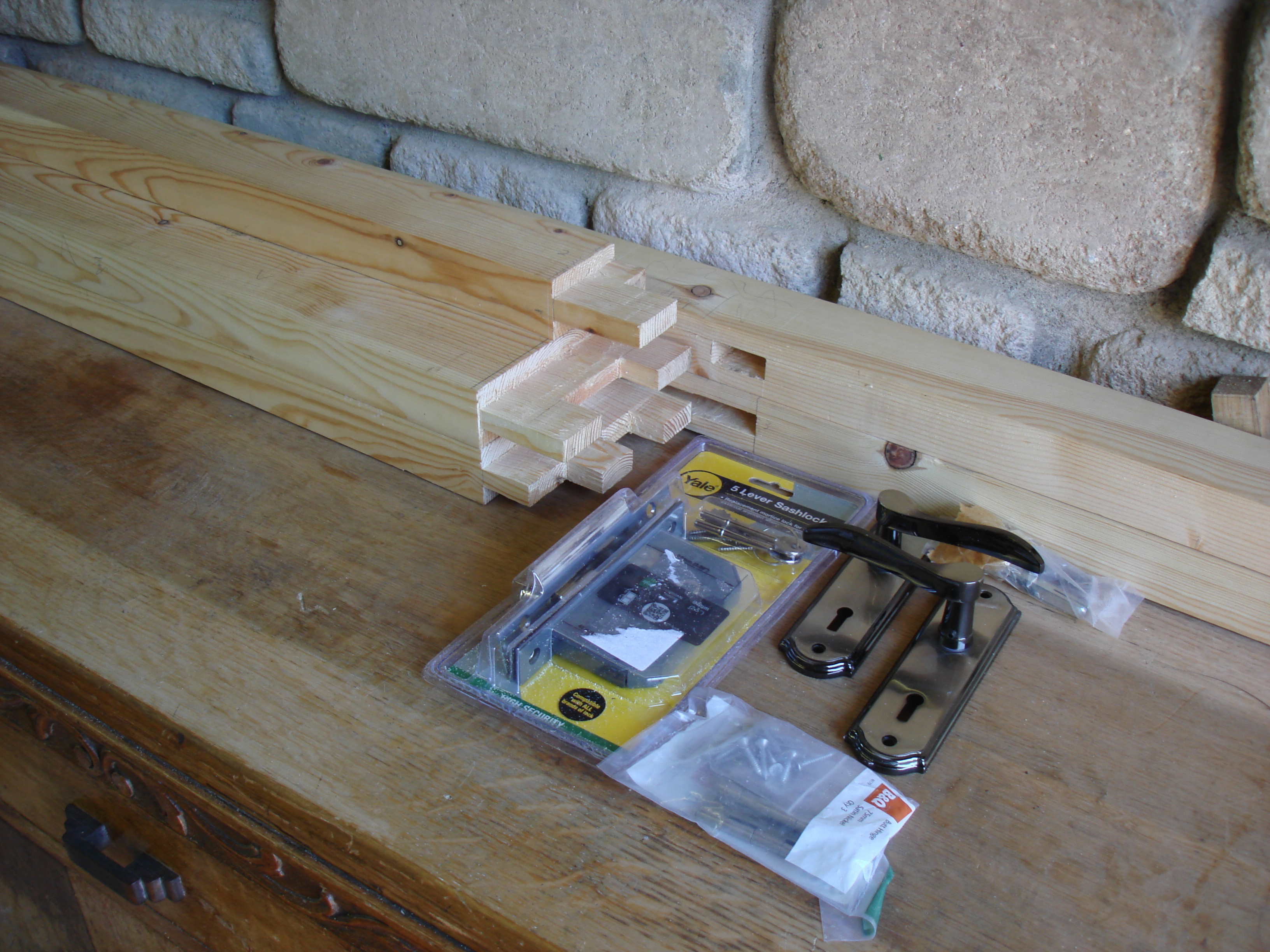 Progress: Shop Back Door