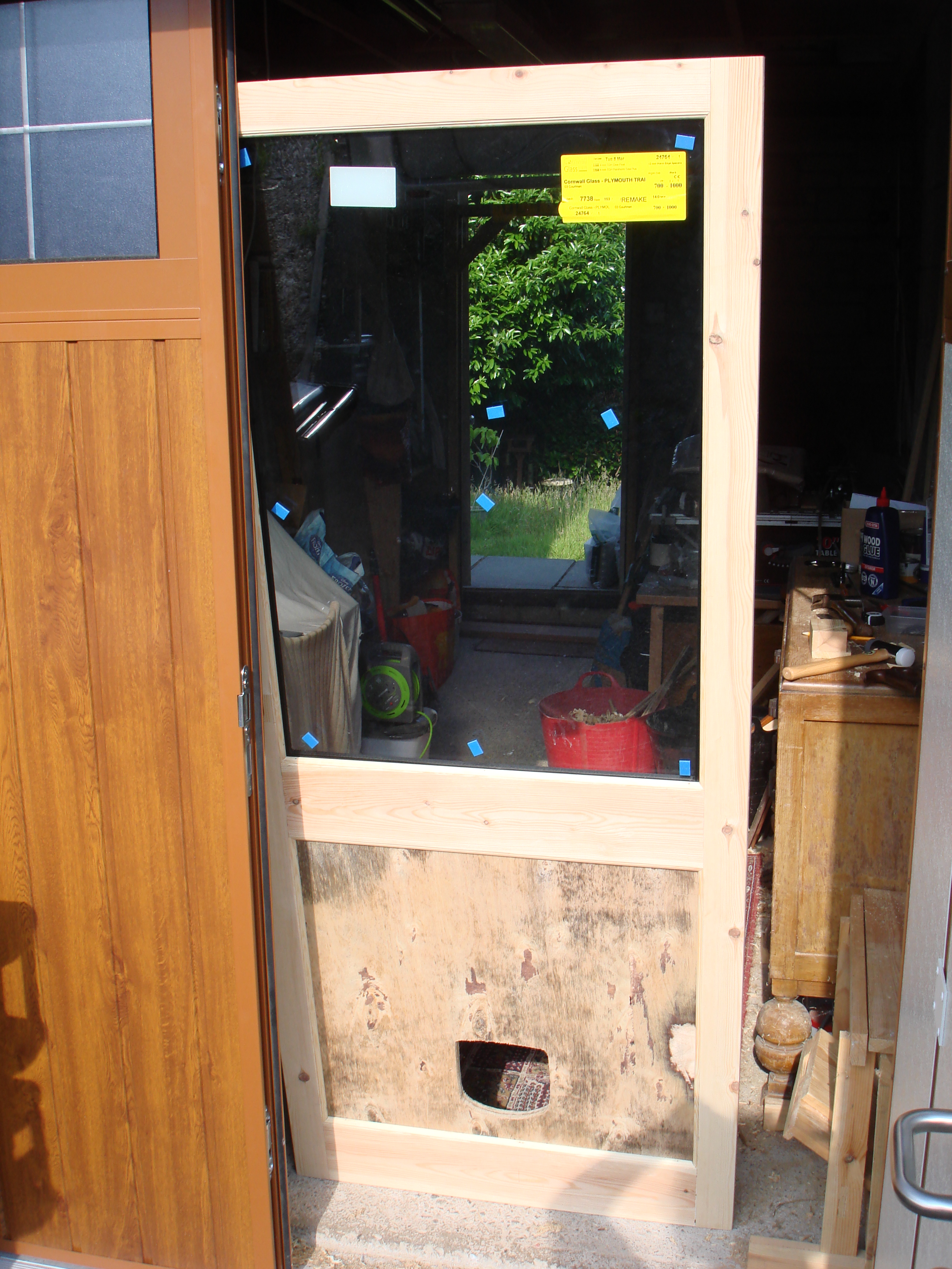 Progress: Shop Back Door
