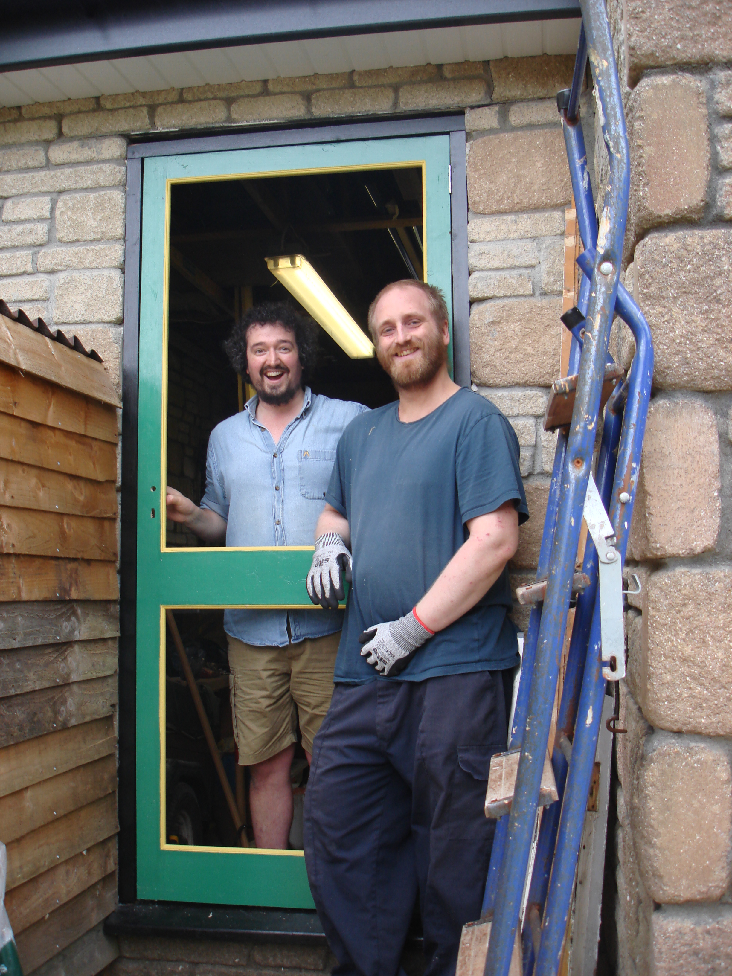 Progress: Shop Back Door